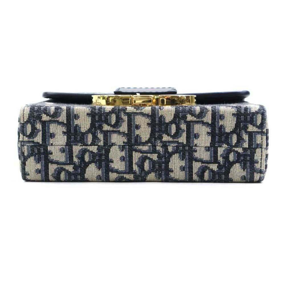 CHRISTIAN DIOR Blue Leather Shoulder Bag - Picture 4 of 16